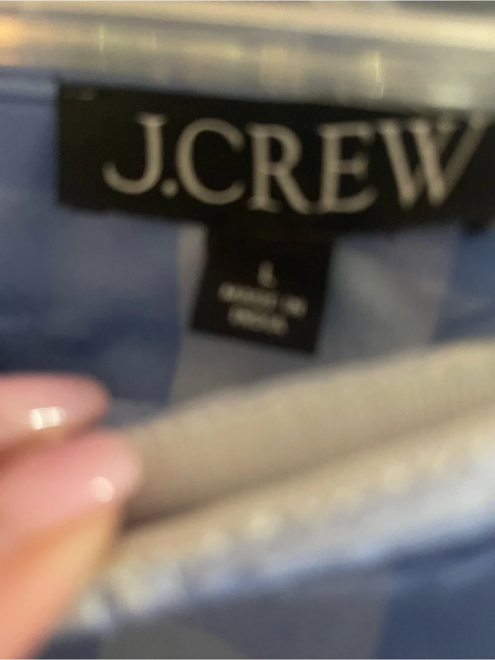 J. Crew Blue and White Gingham NWT Tie-Front top and matching skirt
